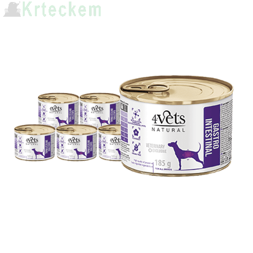 4Vets Dog Gastro Intestinal 12x185g SLEVA 2%