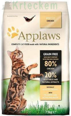 Applaws cat Adult kuře 7,5 kg + PŘEKVAPENÍ ZDARMA  