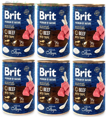 Brit Premium by Nature Beef with Tripe 12x400g SLEVA 2%