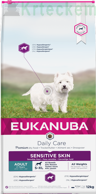 EUKANUBA Daily Care Adult Sensitive Skin 2x12kg