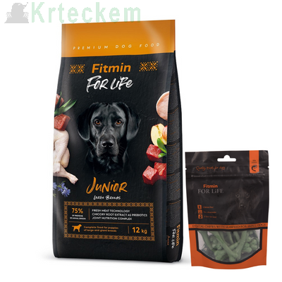Fitmin Dog For Life Junior Large 12 kg + GRATIS !!