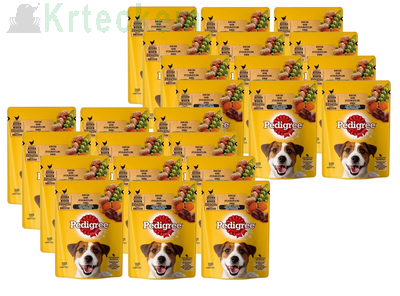 PEDIGREE Adult sáček 24x100g - mokré krmivo pro psy s kuřecím masem a zeleninou v omáčce