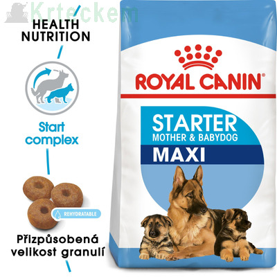 ROYAL CANIN Maxi Starter Mother&Babydog 15kg + PŘEKVAPENÍ ZDARMA!!