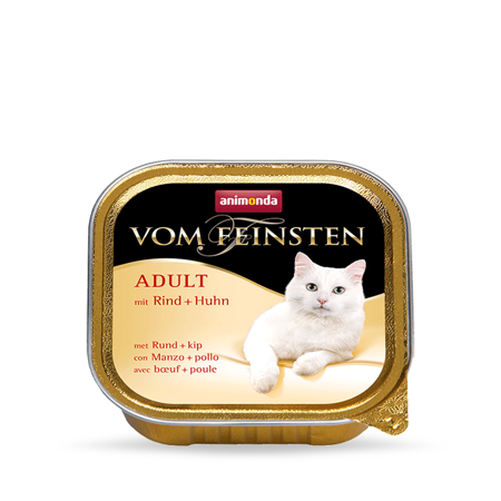 ANIMONDA Cat Vom Feinsten chuť pro dospělé kočky: hovězí + kuřecí 100g