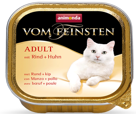 ANIMONDA Cat Vom Feinsten chuť pro dospělé kočky: hovězí + kuřecí 100g