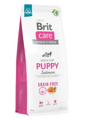 BRIT CARE Dog Grain-free Puppy Salmon 2x12kg