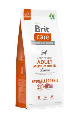 BRIT CARE Dog Hypoallergenic Adult Medium Breed Lamb 2x12kg