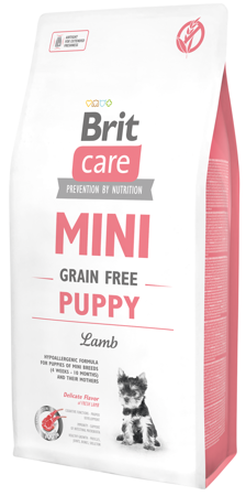 BRIT CARE Mini Grain-Free Puppy Lamb 2kg + Překvapení pro psa