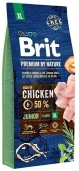 BRIT Premium By Nature Junior XL 15kg + Překvapení pro psa