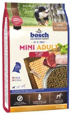 Bosch Adult Mini Lamb & Rice, jehněčí a rýže 3 kg