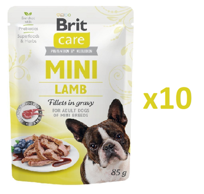 Brit Care Mini Lamb fillets in gravy 10x85g