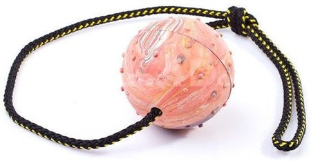 DINGO Aportovací míček s rolničkou na provázku 60 cm