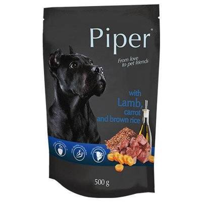 DOLINA NOTECI Piper pro psy s jehněčím, mrkví a rýží 12x500g 3% SLEVA 