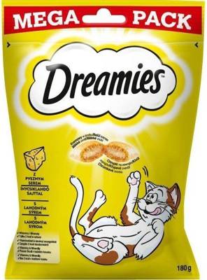 DREAMIES Mega Pack 180g pamlsek pro kočky s lahodným sýrem