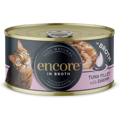 Encore Natural Wet Cat Food Tuna with Shrimp 16x70g 