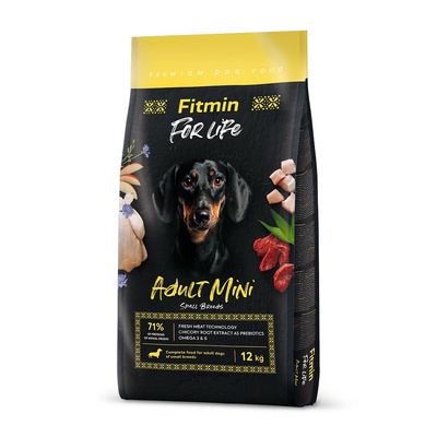 Fitmin For Life Dog Adult Mini 12 kg + GRATIS !!