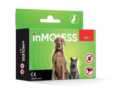 Inmoless Ultrazvukový odpuzovač blech a klíšťat pro domácí zvířata Inmoless Pet - černý