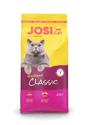 JOSERA JosiCat Classic Sterilised 10kg + Cat Royale Levandulová bentonitová podestýlka 5l
