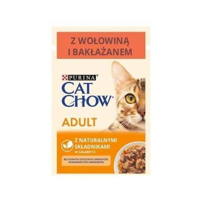 PURINA Cat Chow Adult Beef with Aubergine 85g Sachet