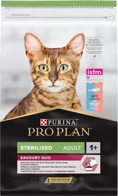 Pro Plan Cat Adult Sterilised Savoury Duo treska & pstruh 10 kg