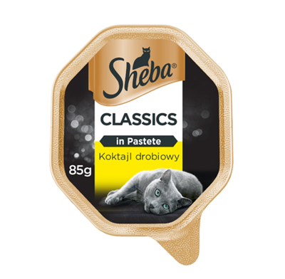 SHEBA® Classics 85g Drůbeží koktejl - mokrá paštika pro kočky
