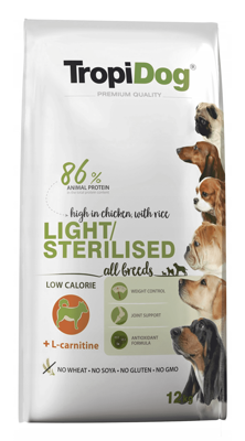 TROPIDOG Premium light/sterilised 12kg 
