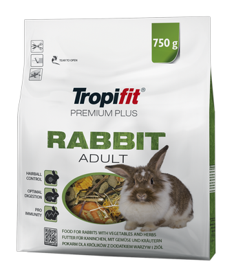 TROPIFIT Premium Plus RABBIT ADULT 750g - pro králíky