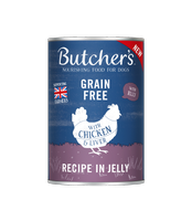 BUTCHER'S Original Recipe in Jelly, krmivo pro psy, kousky s kuřecím masem v želé 400g