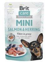 Brit Care Mini Salmon & Herring fillets in gravy 85g