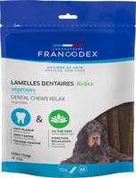 FRANCODEX RELAX střední žvýkací proužky k odstranění zubního kamene a zápachu z úst 352,5 g/15 proužků